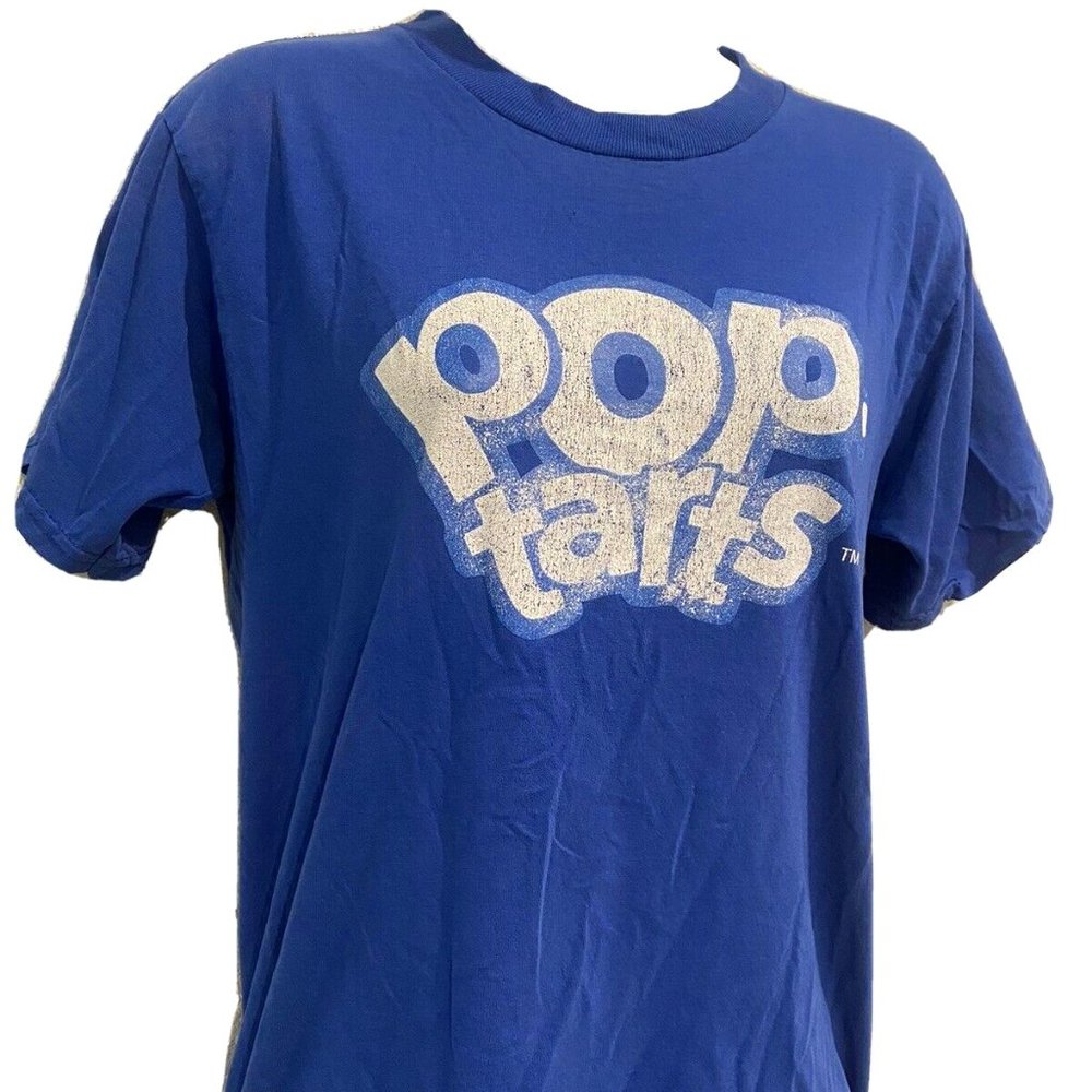 Unisex Medium Vintage Pop-Tarts Machine Blue Shirt